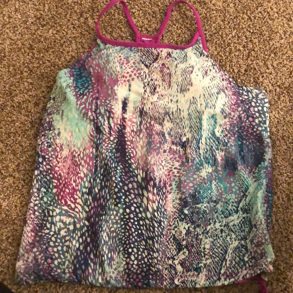 Fabletics tank with built in bra
